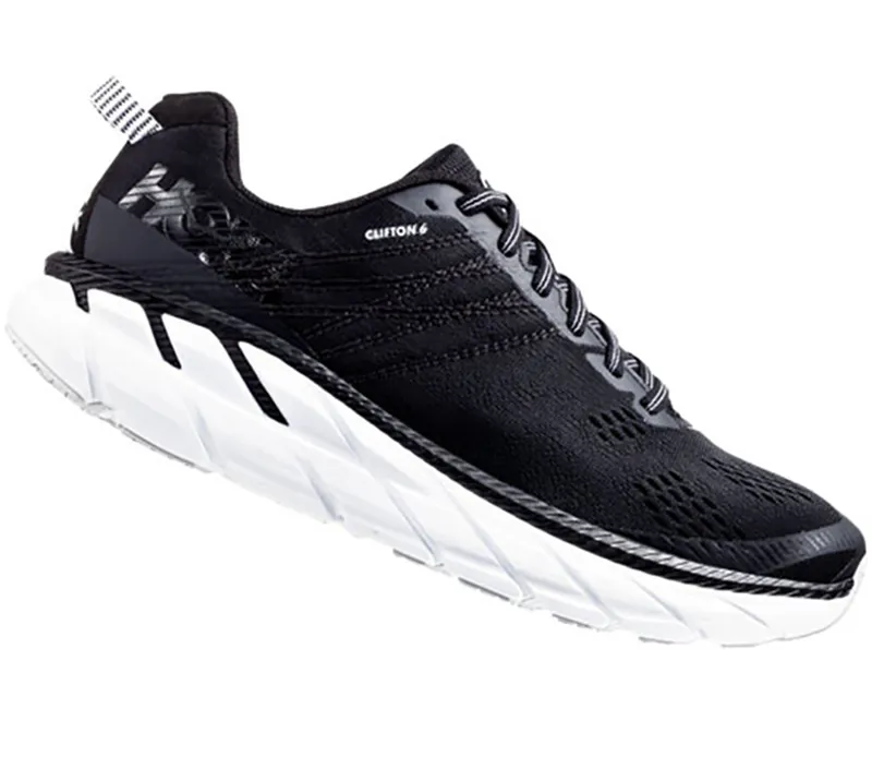 Hoka One One Men's Clifton 6 Black/White UK 12.5-3